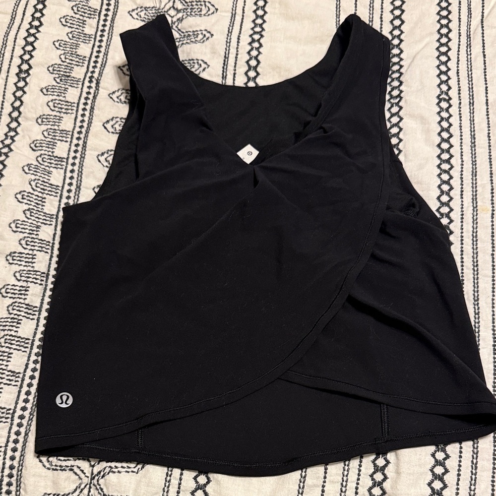 lululemon athletica Black Wrap Tank Top
